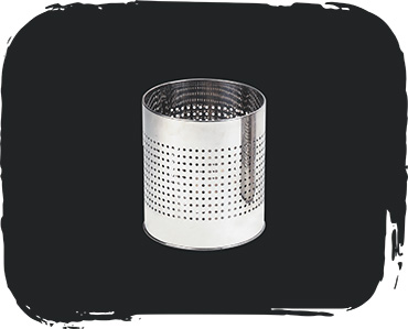 Perforated Dust Bin Small