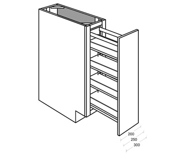 Bottle Pull Out Flat Line